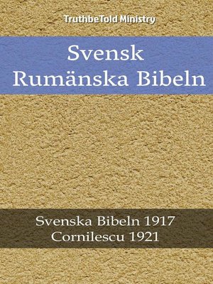cover image of Svensk Rumänska Bibeln